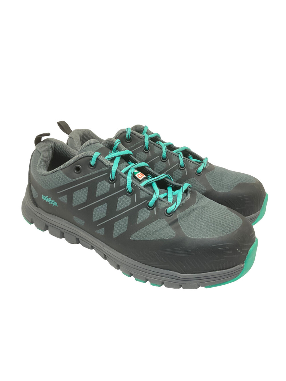 AGGRESSOR Women's Steel Toe Steel Plate Safety Work Shoes 1501 Grey/Black 9M